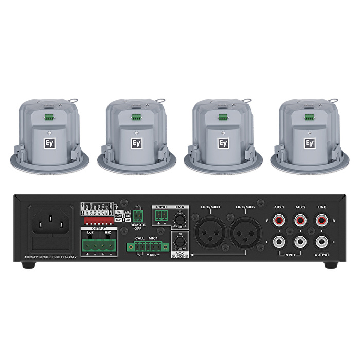 ElectroVoice BSYS-EVID-EC4.2W - Tavan Hoparlör Seti, Beyaz