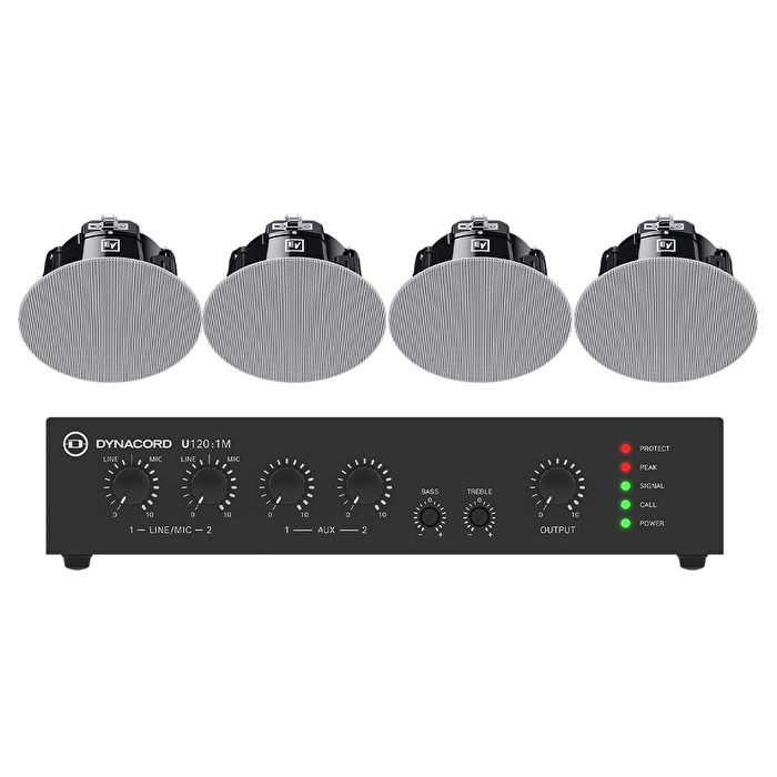 ElectroVoice BSYS-EVID-C6.2-G2W - Premium Tavan Hoparlör Seti, Beyaz