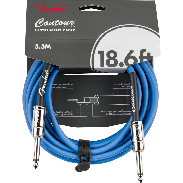 Fender Contour Serisi 5,5m Lake Placid Blue Enstrüman Kablosu