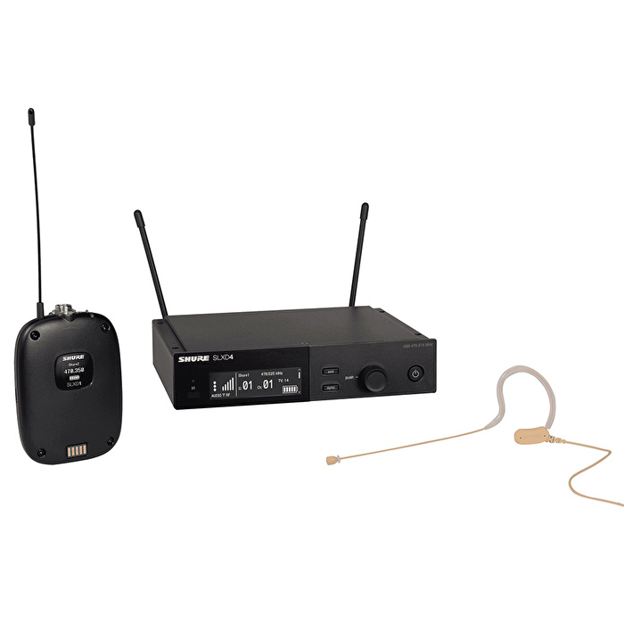 SHURE SLXD14E/153T-G59 MX153 Telsiz Earset Mikrofon Seti, Ten Rengi