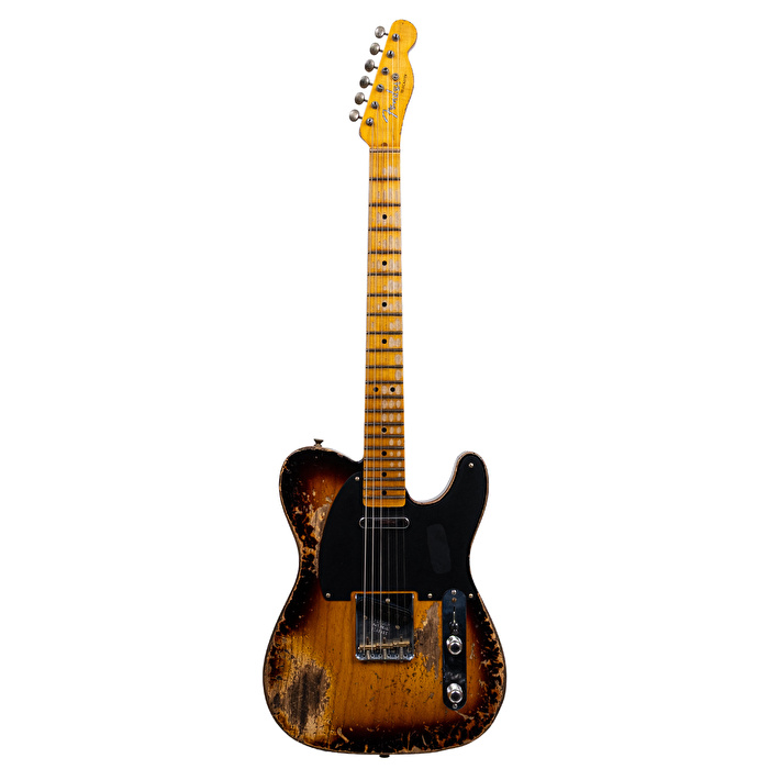 Fender Custom Shop 1952 Telecaster Super Heavy Relic Aged 2 Renk Sunburst Elektro Gitar