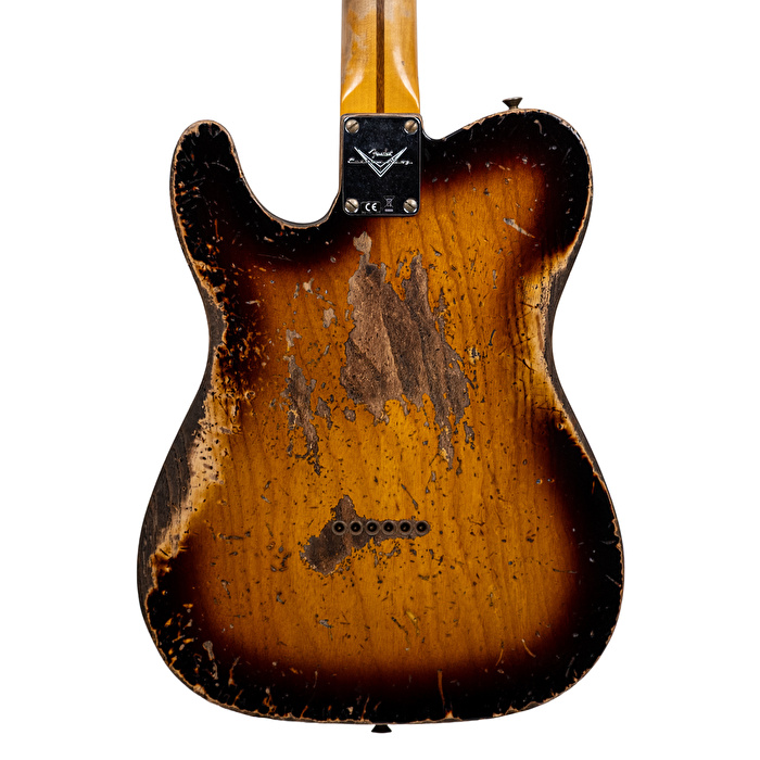 Fender Custom Shop 1952 Telecaster Super Heavy Relic Aged 2 Renk Sunburst Elektro Gitar