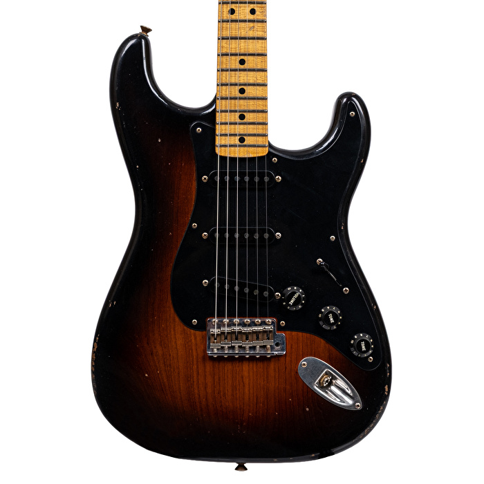 Fender Custom Shop Masterbuilt Andy Hicks 1969 Stratocaster Journeyman Relic Faded 2 Renk Sunburst Elektro Gitar
