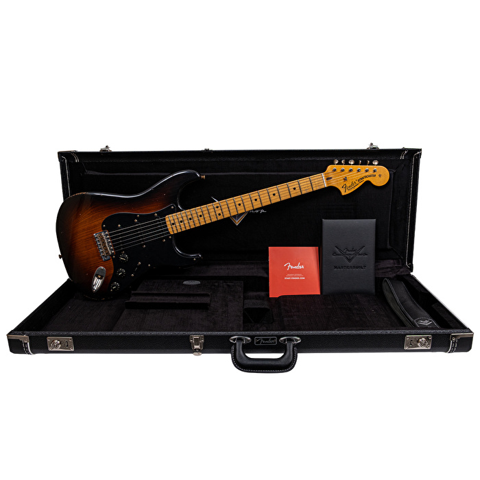Fender Custom Shop Masterbuilt Andy Hicks 1969 Stratocaster Journeyman Relic Faded 2 Renk Sunburst Elektro Gitar