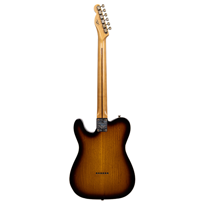 Fender Custom Shop 1950's Telecaster Thinline Journeyman Relic  2 Renk Sunburst Elektro Gitar
