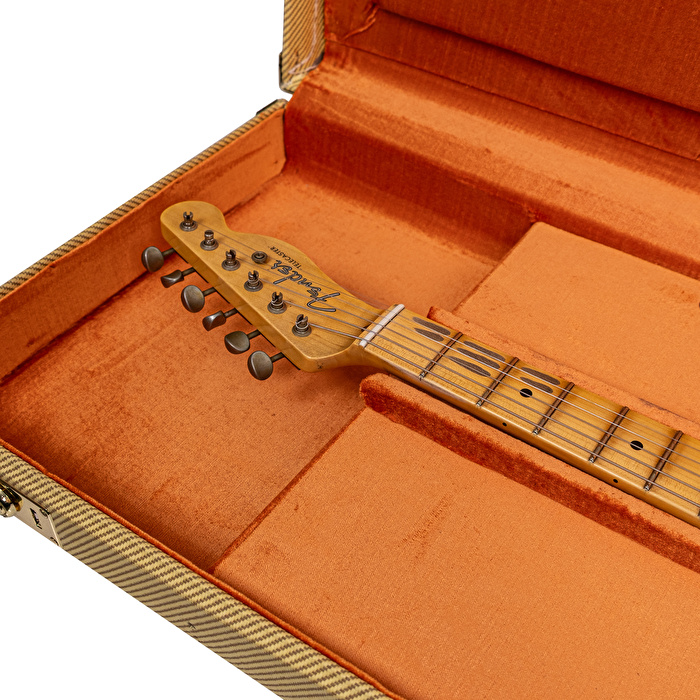 Fender Custom Shop 1950's Telecaster Thinline Journeyman Relic  2 Renk Sunburst Elektro Gitar