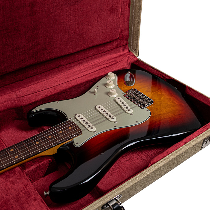 Fender Custom Shop 1963 Stratocaster NOS 3 Renk Sunburst Elektro Gitar