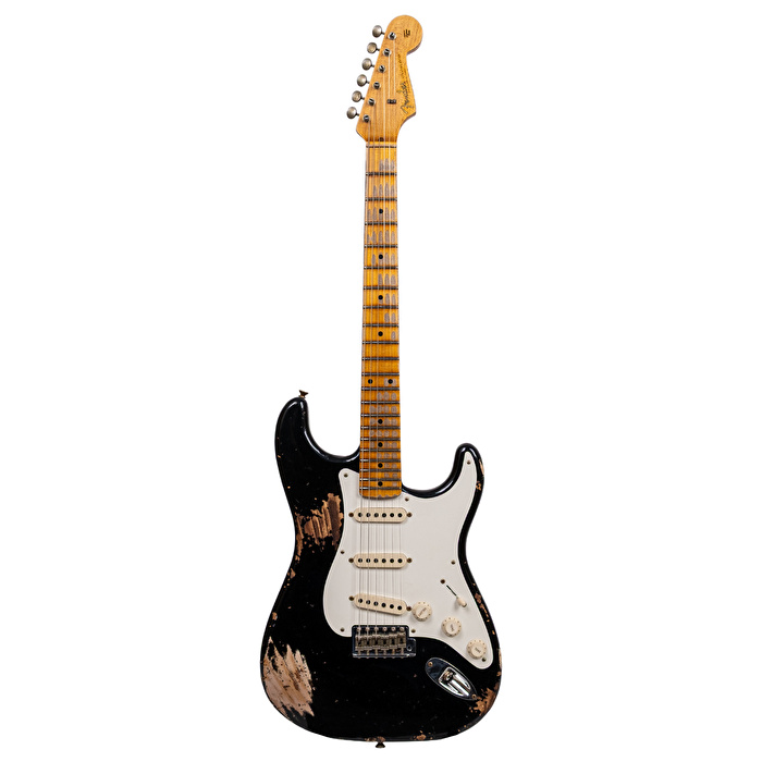 Fender Custom Shop 1957 Stratocaster Heavy Relic Siyah Elektro Gitar