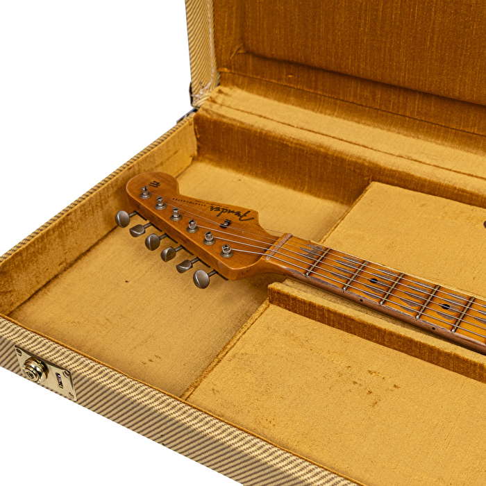Fender Custom Shop 1957 Stratocaster Heavy Relic Siyah Elektro Gitar