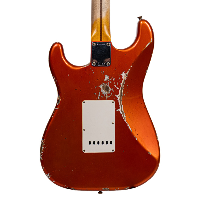 Fender Custom Shop 1957 Stratocaster Heavy Relic Aged Candy Tangerine Elektro Gitar