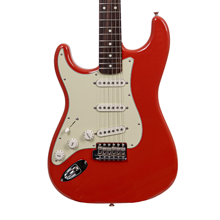 Fender Made in Japan Traditional 60s Stratocaster Fiesta Red Solak Elektro Gitar