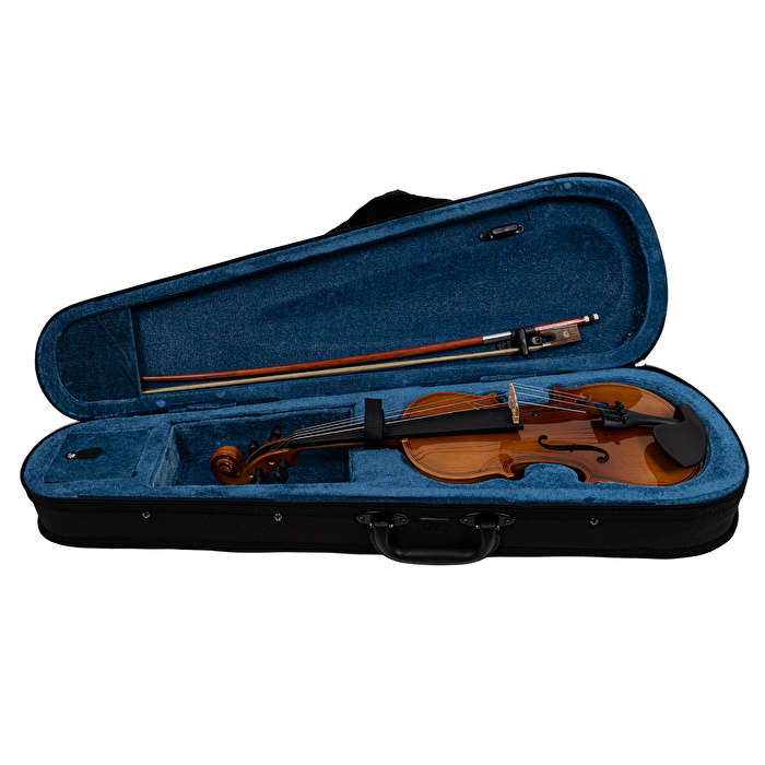 KOZMOS VLN-100G 1/4 Parlak Keman, Taşıma Kutusu & Arşe