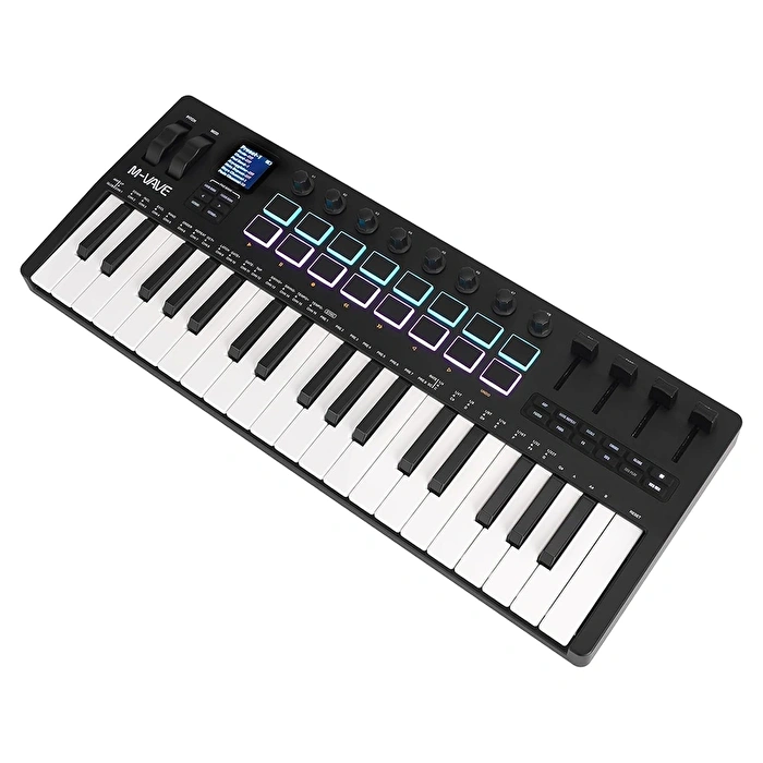 M-VAVE SMK-37 PRO BLACK 37 Tuşlu Kablosuz MIDI Klavye