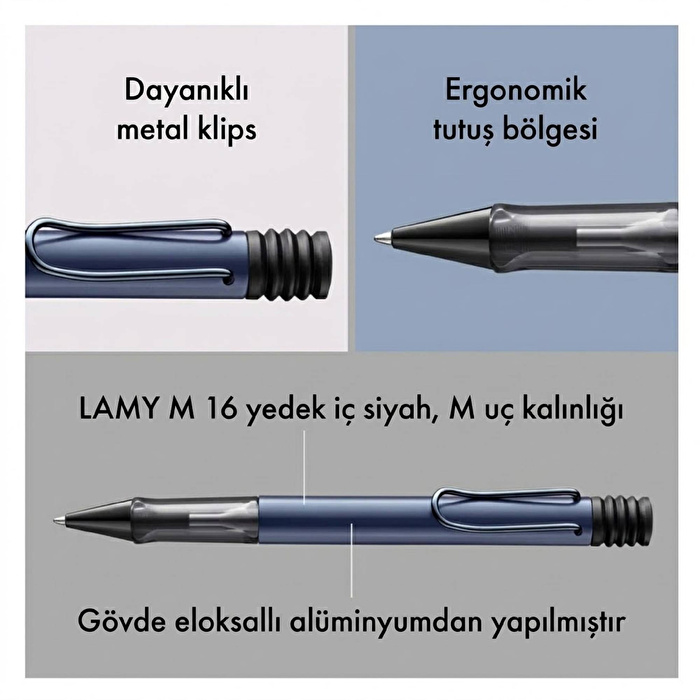 LAMY Lx Tükenmez Kalem Mavi Kaplama Klips