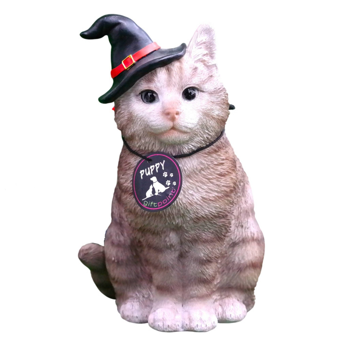 GIFTPOINT GP-3374 - Halloween Kedi Gri Oturan