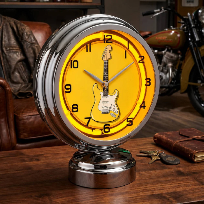 GIFTPOINT GP-4601 - Neon Masa Üstü Saat 27 cm