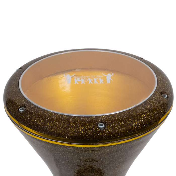 GEF ELFAN CG22-BR Işıltılı Alüminyum Döküm Kahverengi Darbuka 22 cm