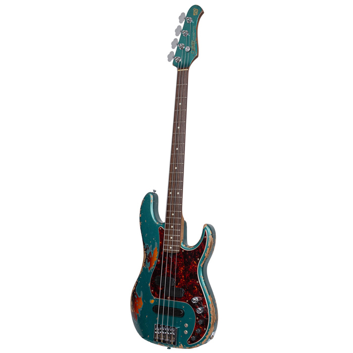 Xotic Limited Edition Zuhal 50.Yıl California XJ-1T/098 Heavy Aged HRI System Sherwood Green Over 3 Renk Sunburst Bas Gitar
