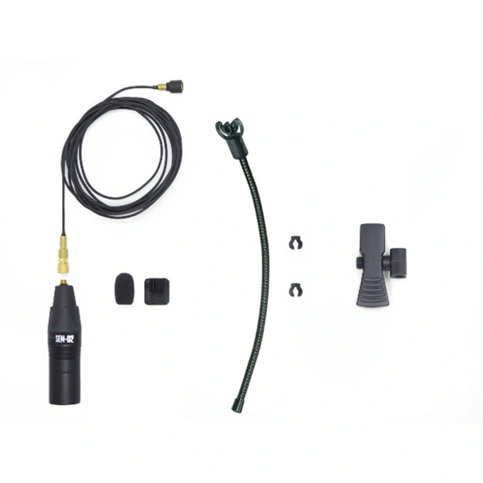 Seruni Audio SEM02BCB SEM-02 Saksafon ve Brass Enstrümanlar için Minyatür Mikrofon Seti