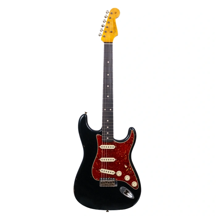 Fender Custom Shop Masterbuilt Todd Krause 1963 Stratocaster Journeyman Relic Black Elektro Gitar