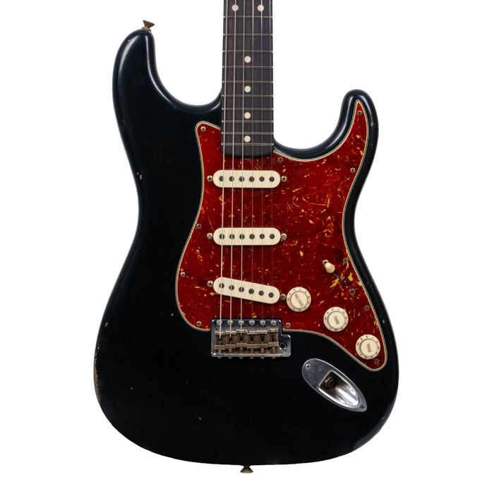 Fender Custom Shop Masterbuilt Todd Krause 1963 Stratocaster Journeyman Relic Black Elektro Gitar