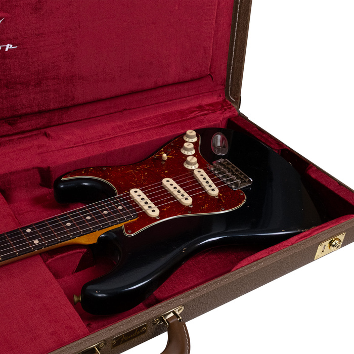 Fender Custom Shop Masterbuilt Todd Krause 1963 Stratocaster Journeyman Relic Black Elektro Gitar