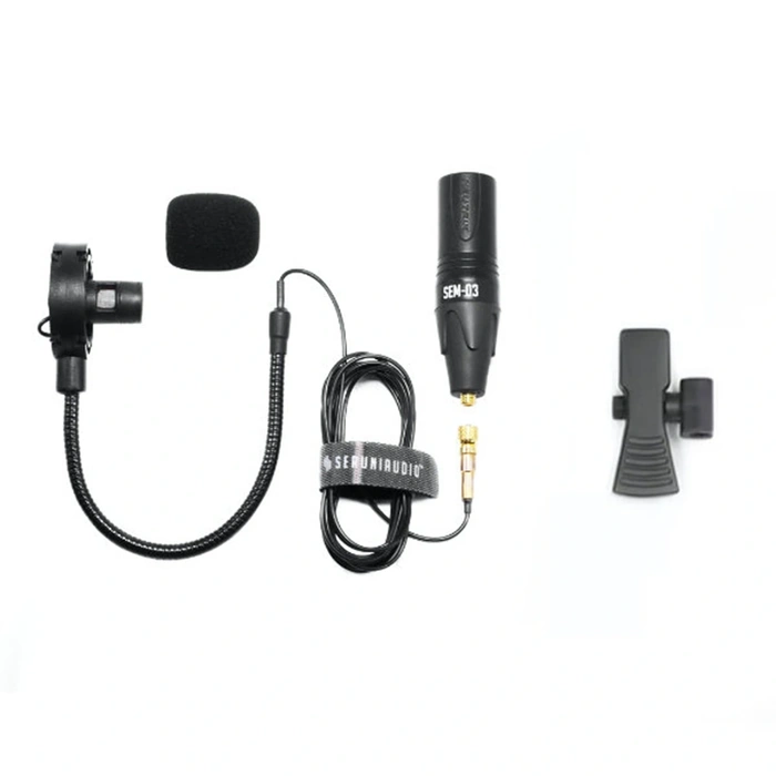 Seruni Audio SEM03BCB SEM-03 Saksafon ve Brass Enstrümanlar için Minyatür Mikrofon Seti