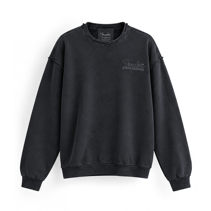 FENDER® Wash Embroidered Antrasit Sweetshirt
