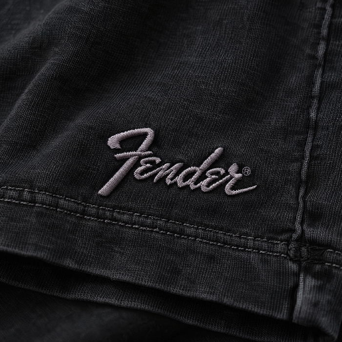 FENDER® Wash Embroidered Antrasit T-Shirt