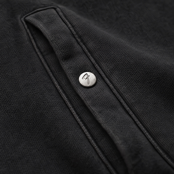 FENDER® Wash Raw Edge Antrasit Sweetshirt