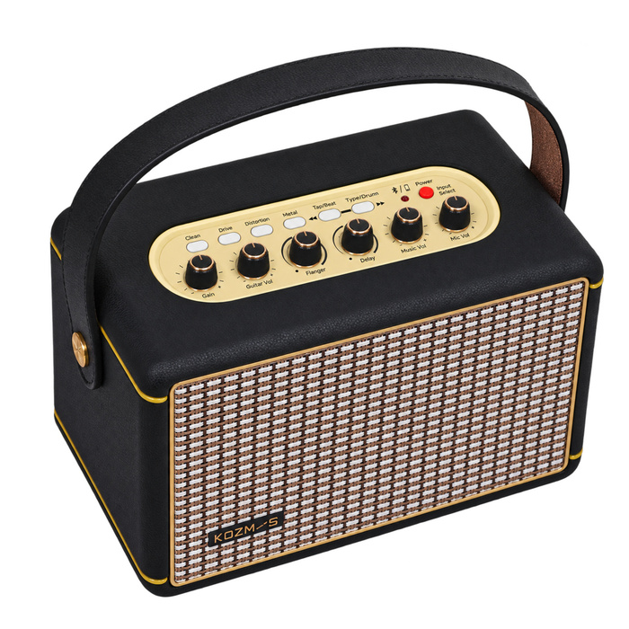 KOZMOS Blaze-15BK Mikrofon Girişli Elektro Gitar Amfisi ve Bluetooth Hoparlör