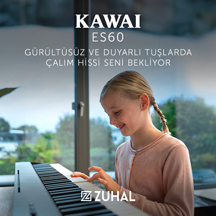 KAWAI ES60B SET Siyah Taşınabilir Dijital Piyano (Stand Dahil)