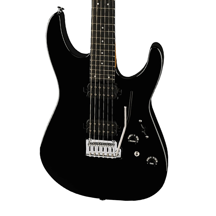 Charvel Pro-Mod DK24 HH 2PT Abanoz Klavye Gloss Black Elektro Gitar