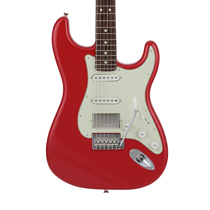 Fender 2024 Collection Made in Japan Hybrid II Stratocaster HSS Gülağacı Klavye Modena Red w/Bag Elektro Gitar