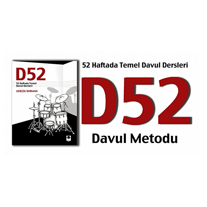 GERÇEK DORMAN D52 Temel Davul Metodu Eğitim Kitabı