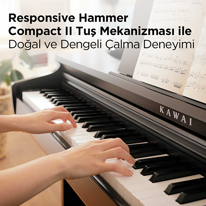 KAWAI KDP120W Beyaz Dijital Duvar Piyanosu  (Tabure & Kulaklık Hediyeli)