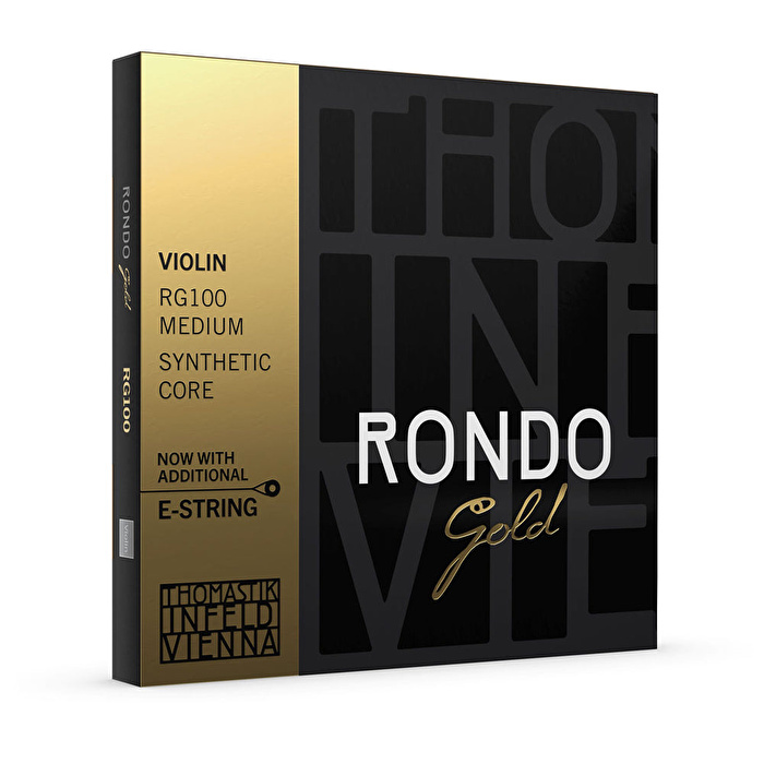 THOMASTIK RG100 RONDO GOLD 4/4 Medium Keman Takım Tel