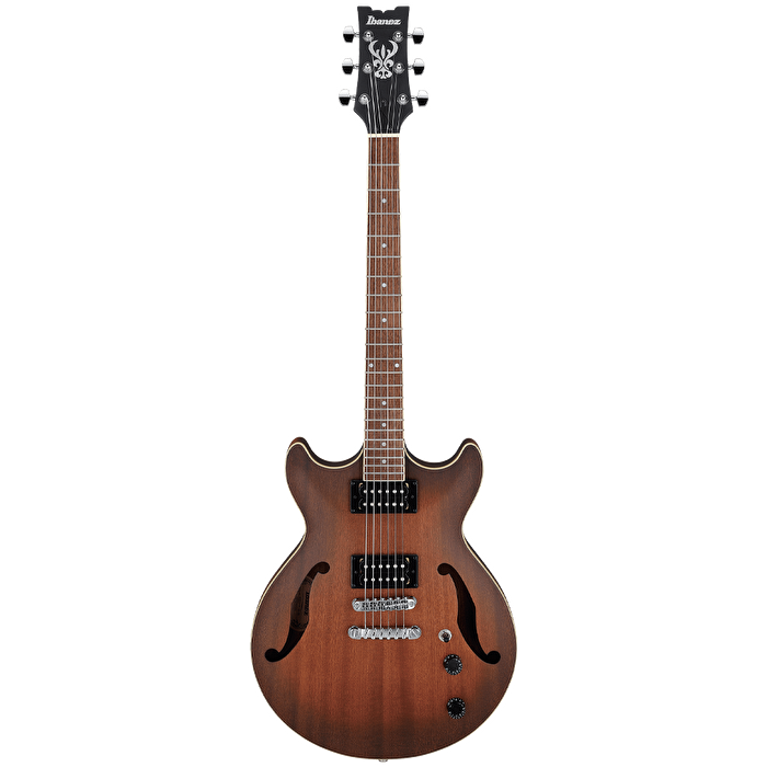Ibanez AM53-SRF Artcore Serisi Hollow Body Sunburst Red Flat Rosewood Klavye Elektro Gitar