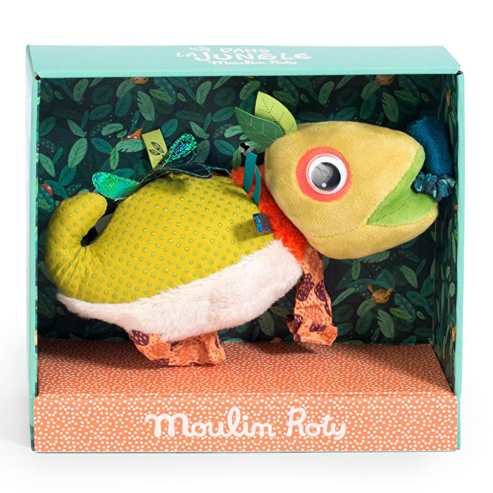 MOULIN ROTY Titreşimli Bez Oyuncak Bukalemun