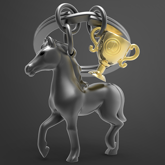 METALMORPHOSE Yarış Atı Anahtarlık