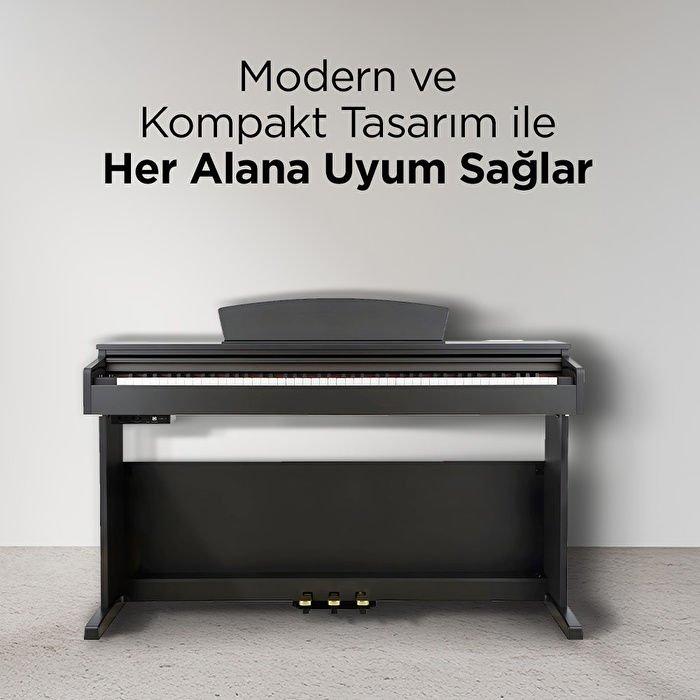 KOZMOS KHP-165WH Beyaz Dijital Piyano (Tabure & Kulaklık Hediyeli)