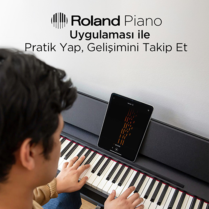 ROLAND RP107-BKX SuperNATURAL Siyah Dijital Duvar Piyanosu (Tabure & Kulaklık Hediyeli)