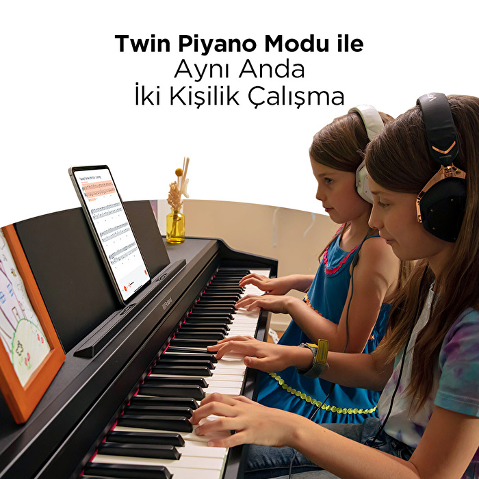 ROLAND RP107-BKX SuperNATURAL Siyah Dijital Duvar Piyanosu (Tabure & Kulaklık Hediyeli)