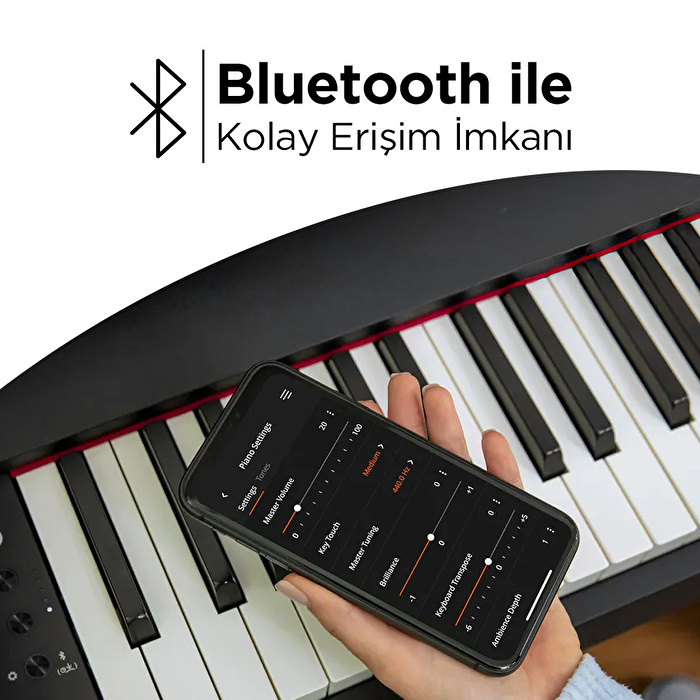 ROLAND RP107-BKX SuperNATURAL Siyah Dijital Duvar Piyanosu (Tabure & Kulaklık Hediyeli)