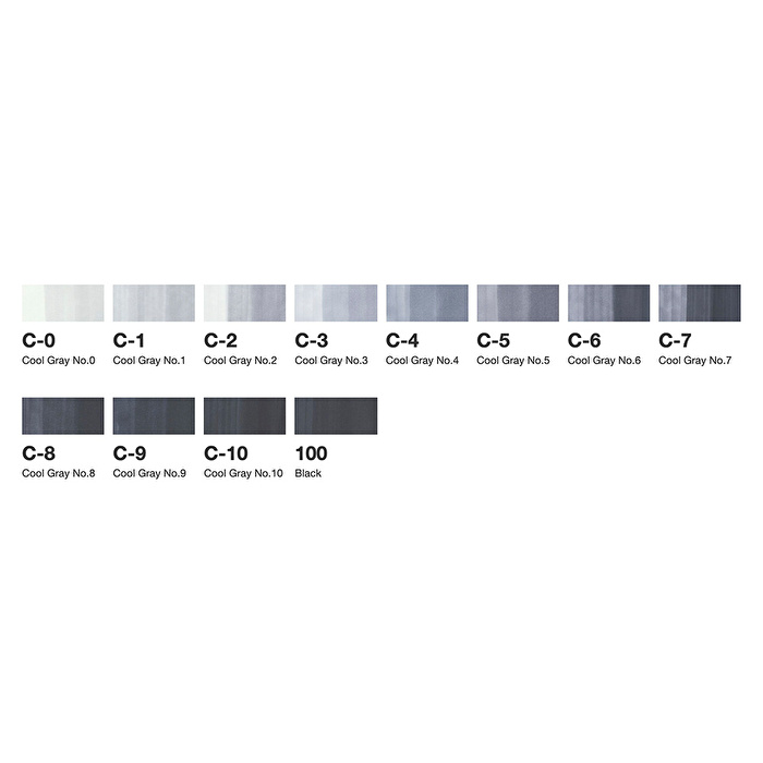 COPIC 12'li Set Cool Grey Tones