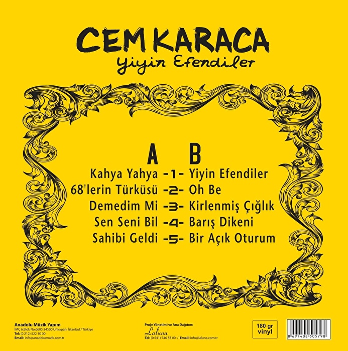 Cem Karaca – Yiyin Efendiler