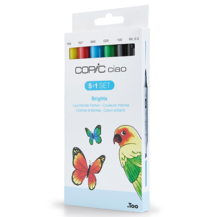 COPIC Ciao 5+1 Set - Brights