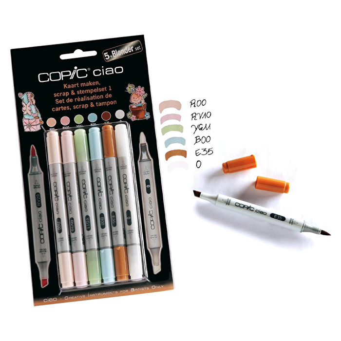 COPIC Ciao 5+1 Set - Scrapbooking 1