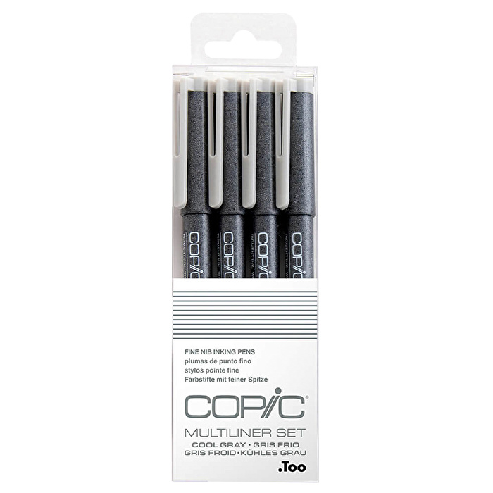 COPIC Multiliner Classic Cool Grey 4'lü Set