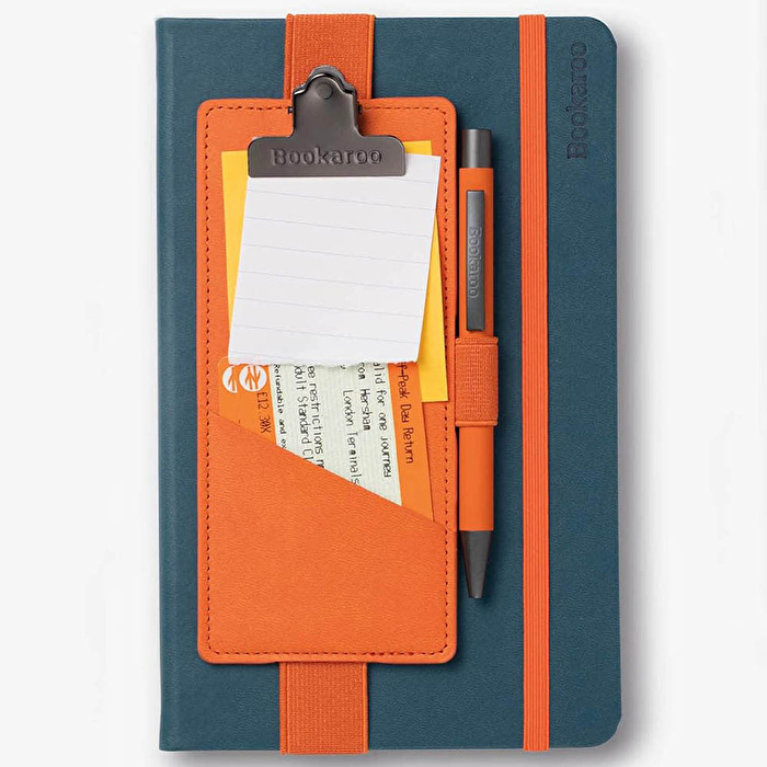 IF Bookaroo Klipsli Defter Kılıfı - Turuncu